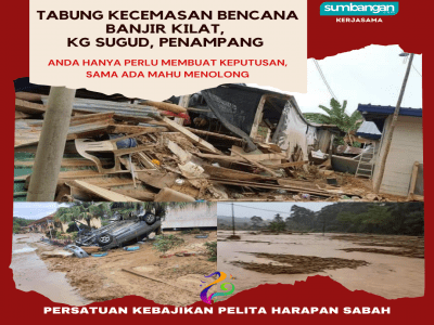 TABUNG KECEMASAN BENCANA BANJIR KILAT DI KG SUGUD, PENAMPANG