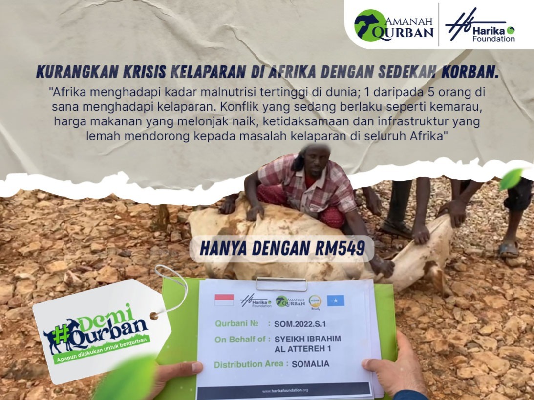 QURBAN ANDA BISA MENYELAMATKAN NYAWA SAUDARA KITA DI AFRIKA.