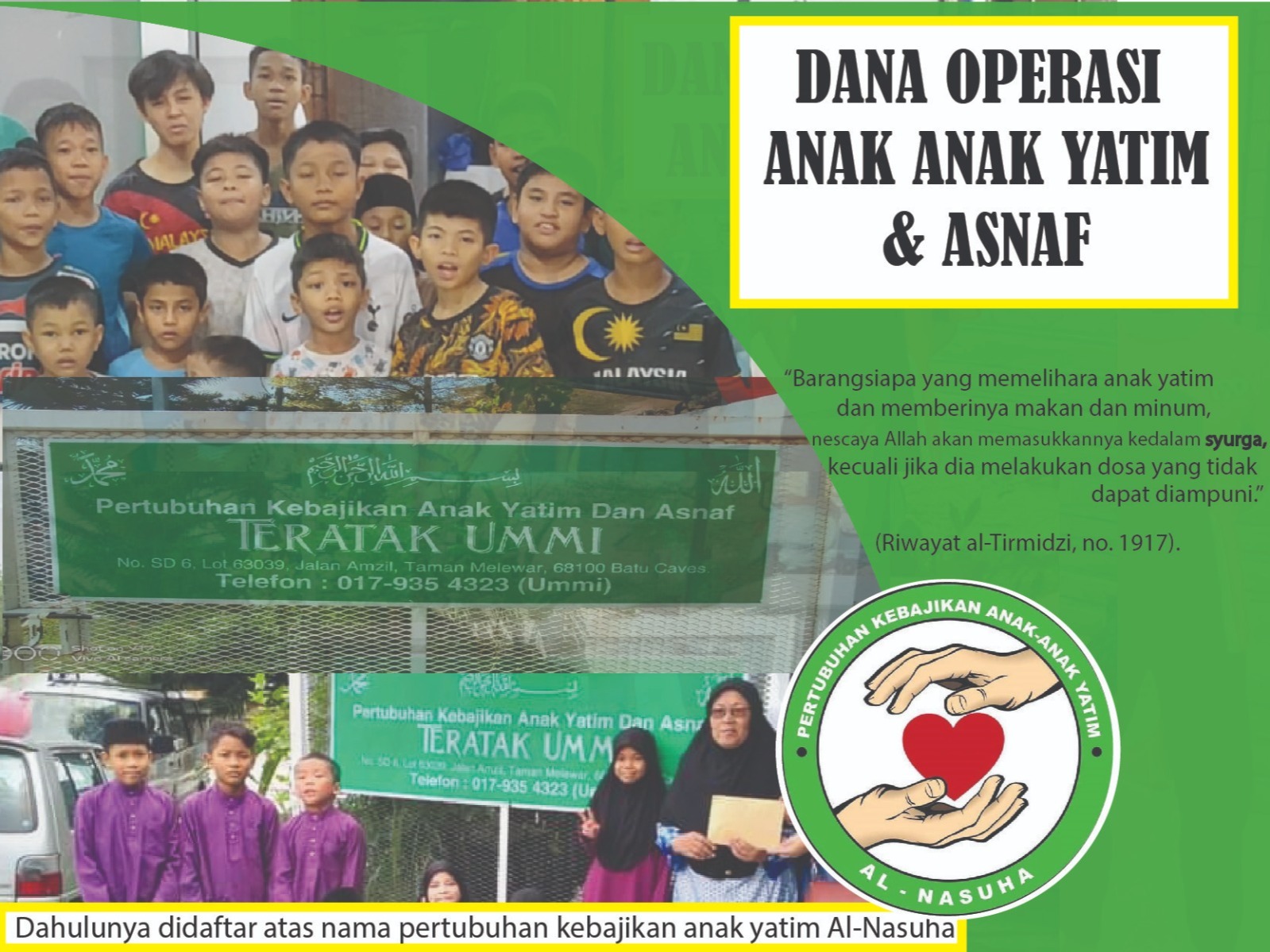 DANA PENGURUSAN RUMAH PERLINDUNGAN ANAK YATIM DAN MISKIN