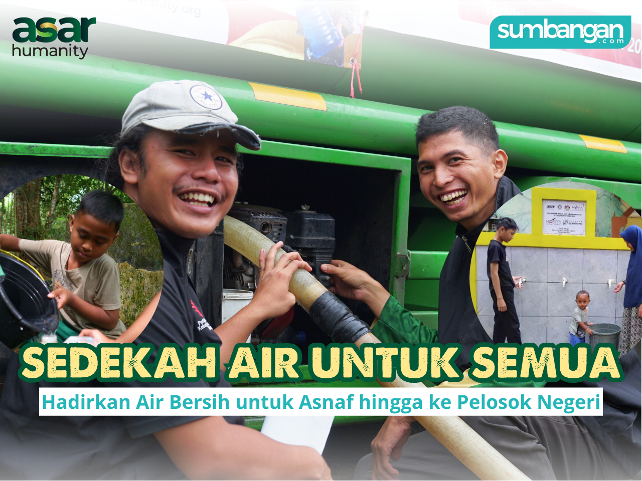 SEDEKAH AIR BERSIH UNTUK ASNAF DAN WARGA PELOSOK NEGERI