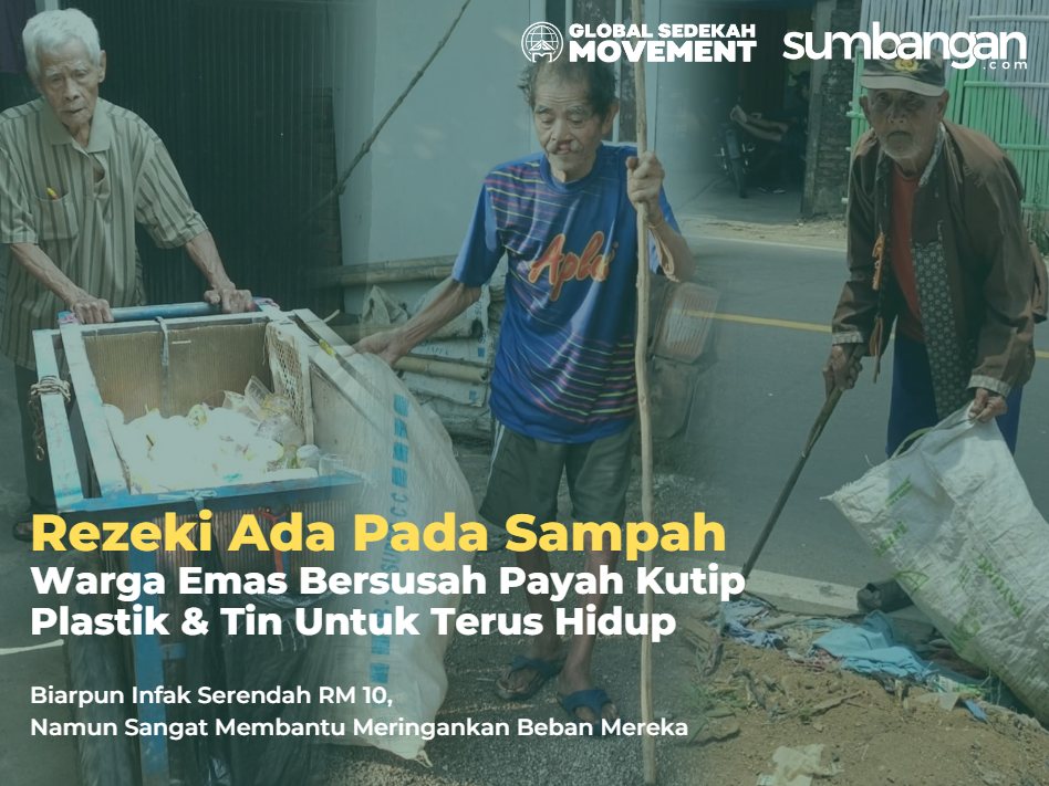 BANTU WARGA EMAS PENGUTIP PLASTIK DAN TIN UNTUK BERTAHAN HIDUP