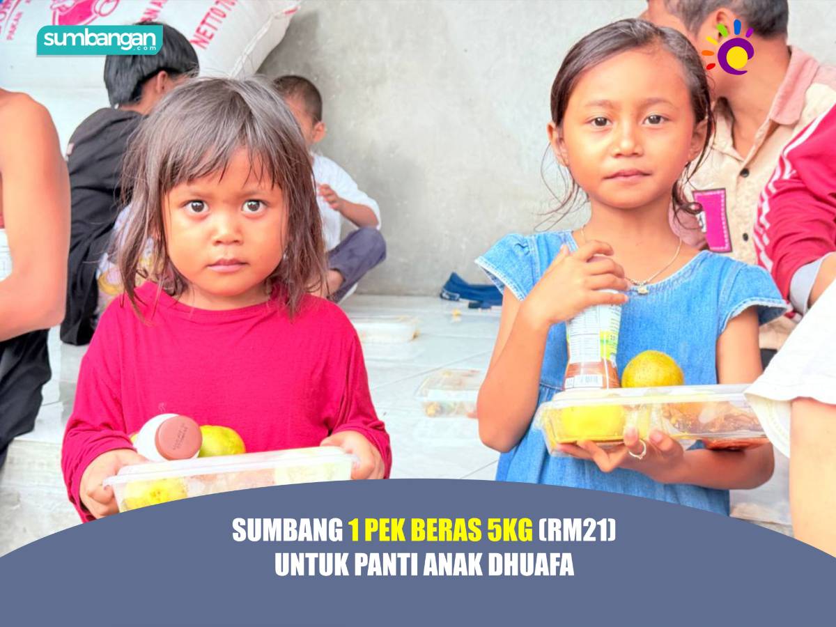 HULURKAN BERAS MAKANAN UNTUK ANAK YATIM DAN DHUAFA