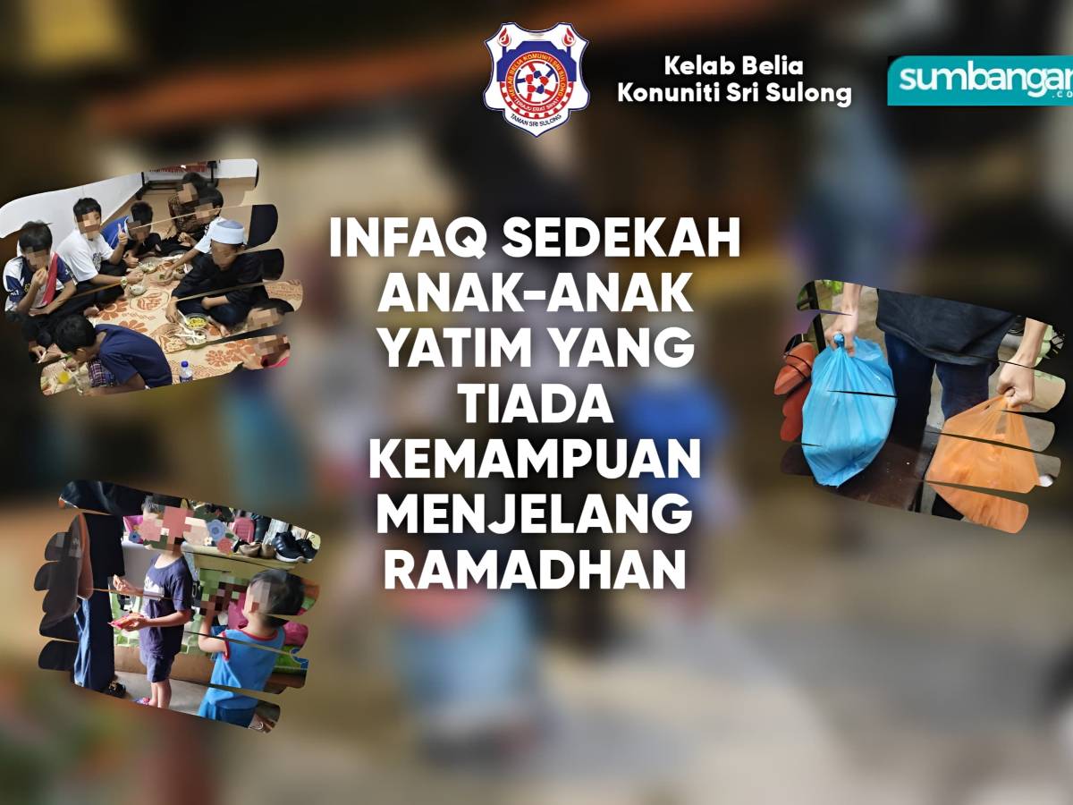 SEDEKAH ANAK ANAK YATIM MENJELANG RAMADAN
