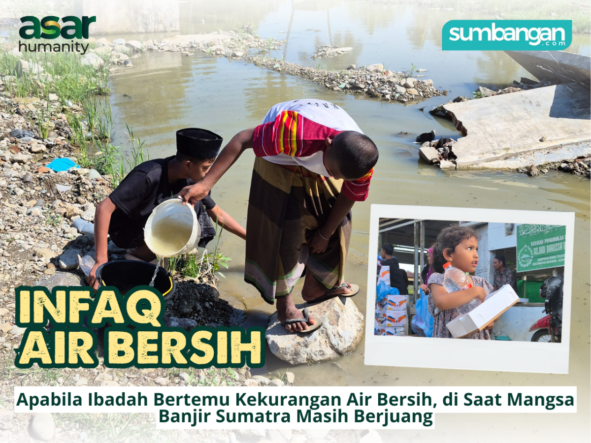 SOKONGAN AIR BERSIH UNTUK MANGSA BANJIR MENJELANG RAMADAN