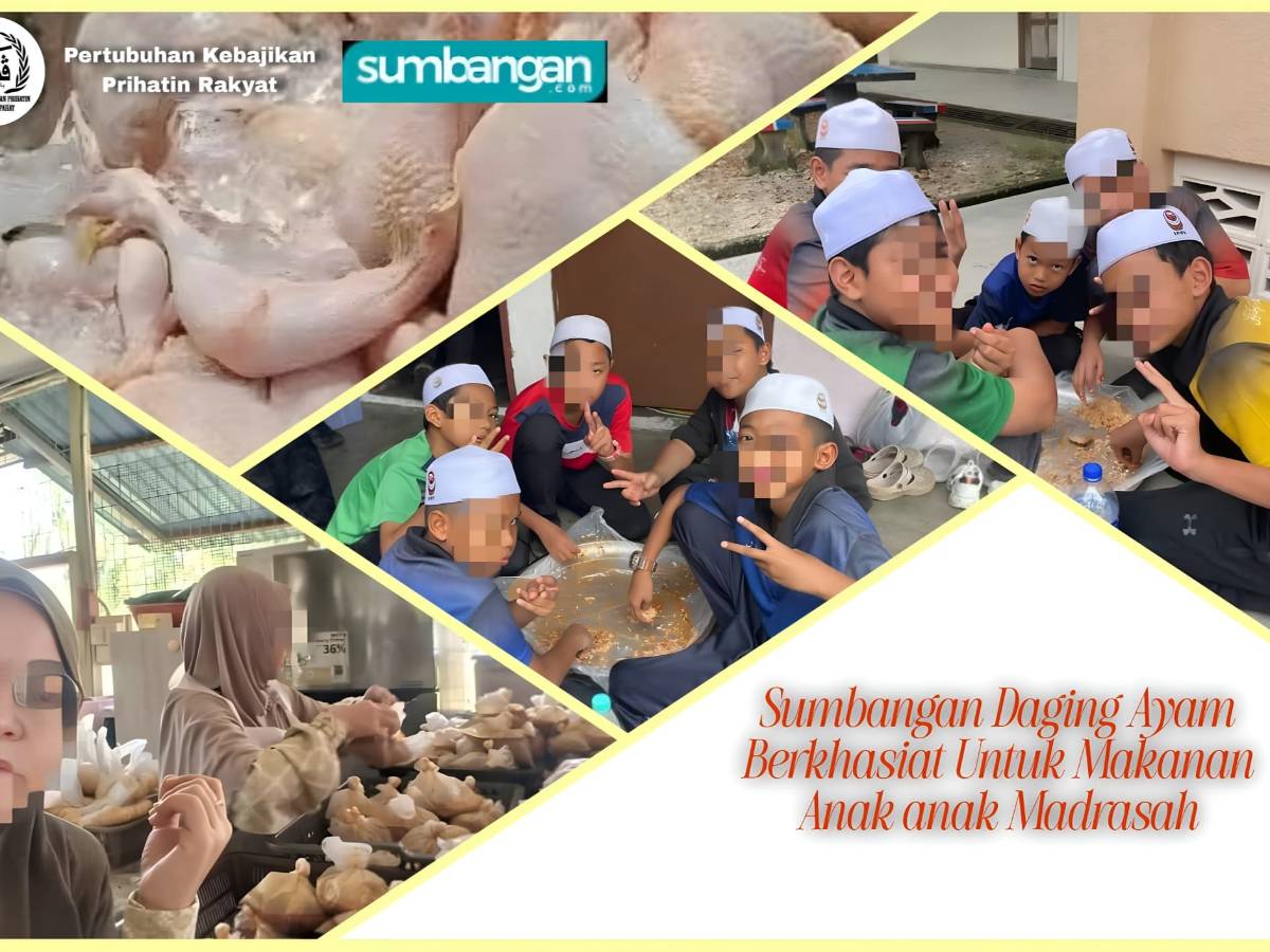 INFAQ SEDEKAH AYAM BERKHASIAT UNTUK ANAK ANAK MADRASAH