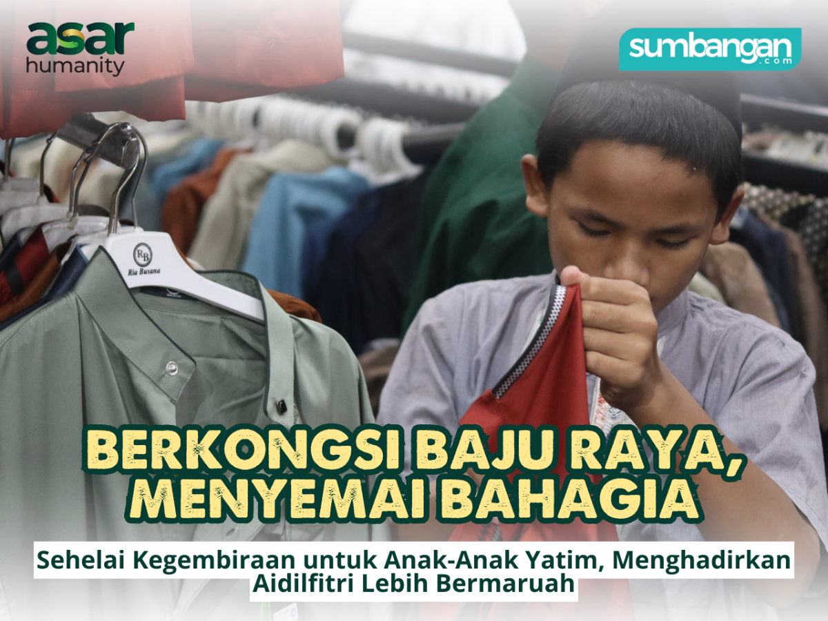 SEDEKAH PAKAIAN LEBARAN UNTUK ANAK ANAK YATIM
