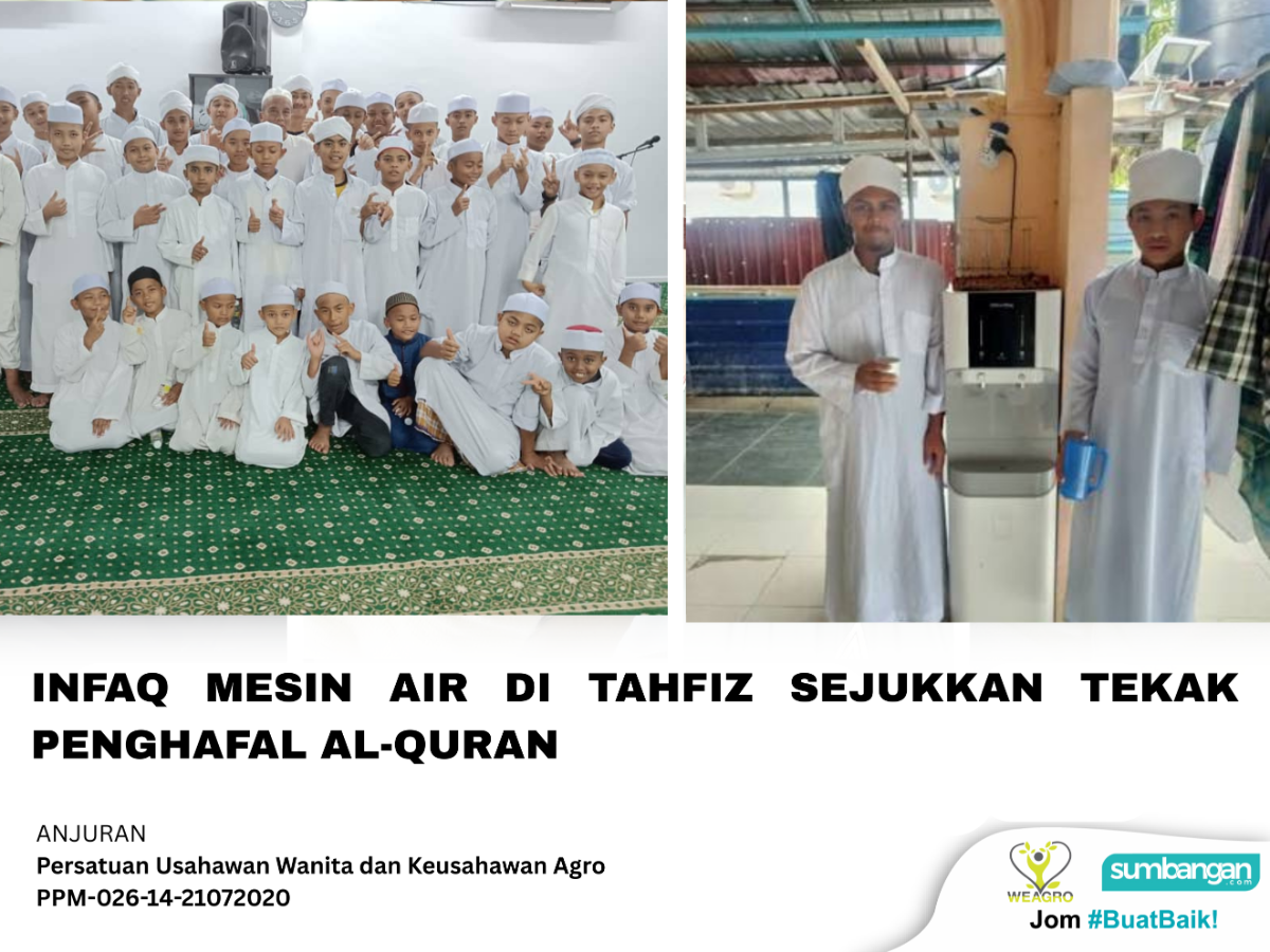 INFAQ MESIN AIR DI TAHFIZ