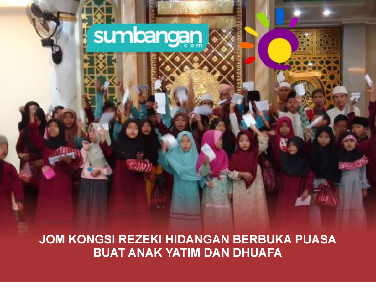 HIDANGAN BERBUKA PUASA BUAT ANAK YATIM DAN DHUAFA