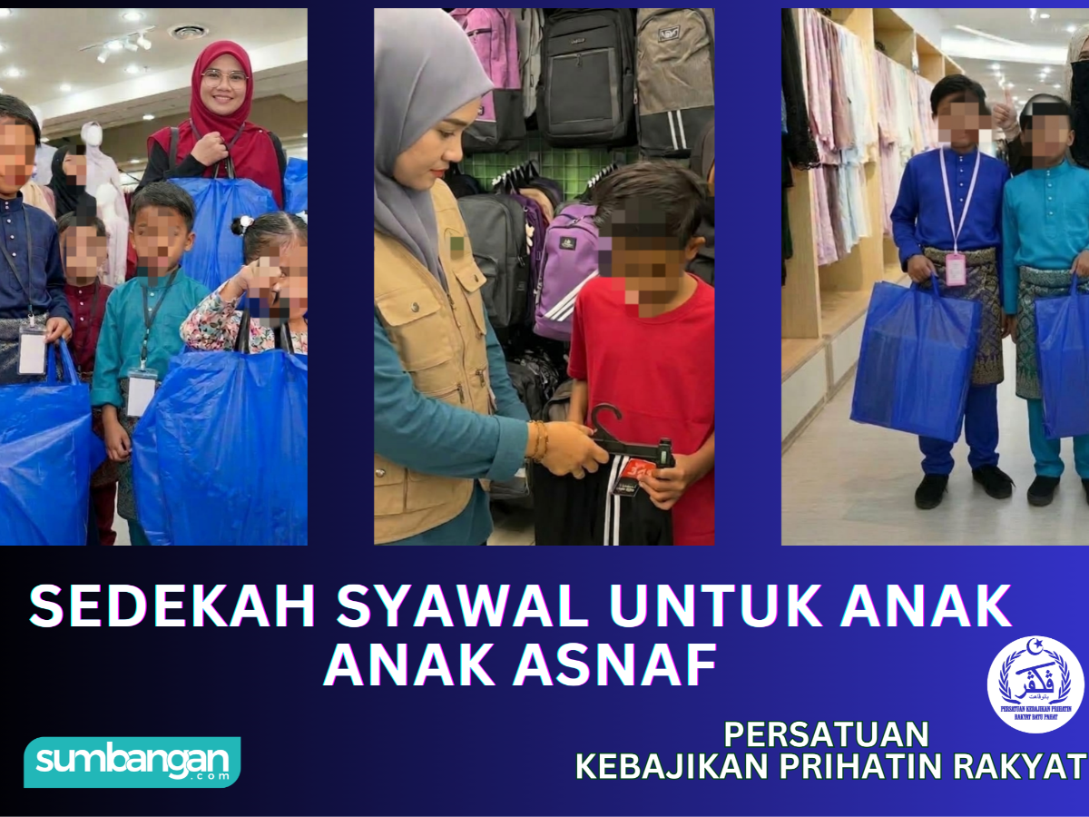 KONGSI SYAWAL BERSAMA ANAK ANAK ASNAF