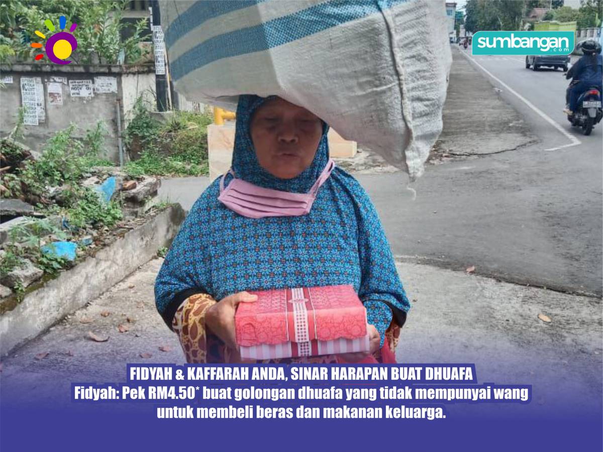 TEBUS FIDYAH SEGERA PEK MAKANAN RM4.50 UNTUK KELUARGA MISKIN