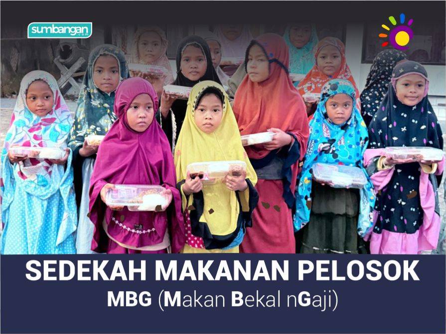 SEDEKAH MAKANAN BANTU ANAK YATIM DAN DHUAFA PELOSOK MENGAJI TANPA LAPAR