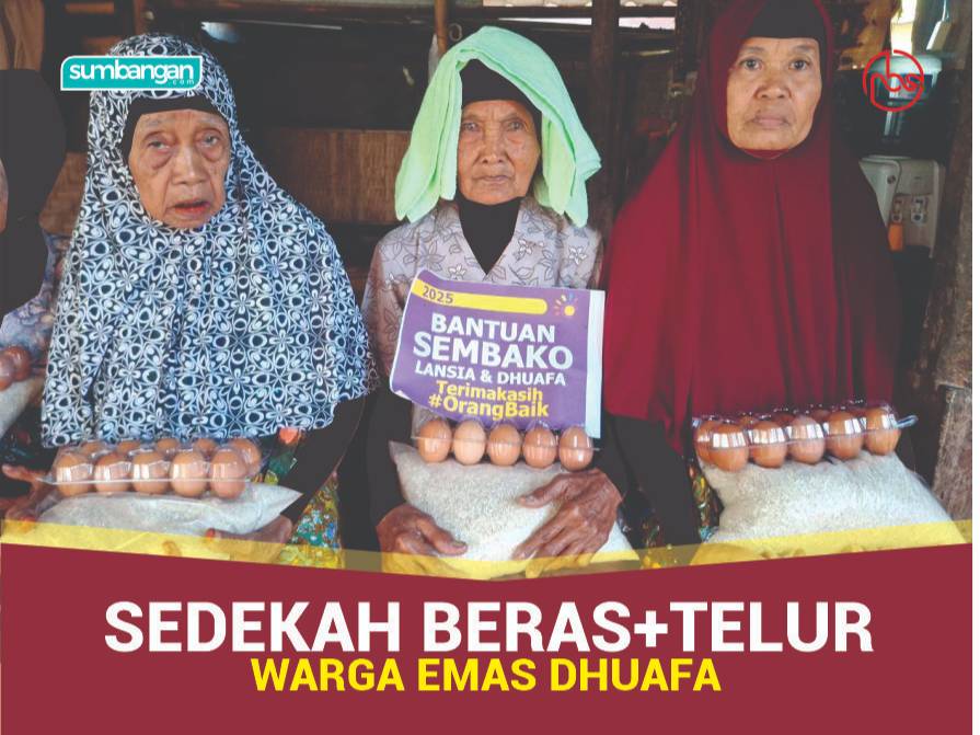 BEKALKAN SEMBAKO BUAT LANSIA DHUAFA RAIH KEBERKATAN