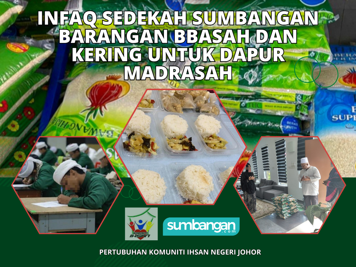 SUMBANGAN BARANGAN BASAH DAN KERING BAGI DAPUR MADRASAH
