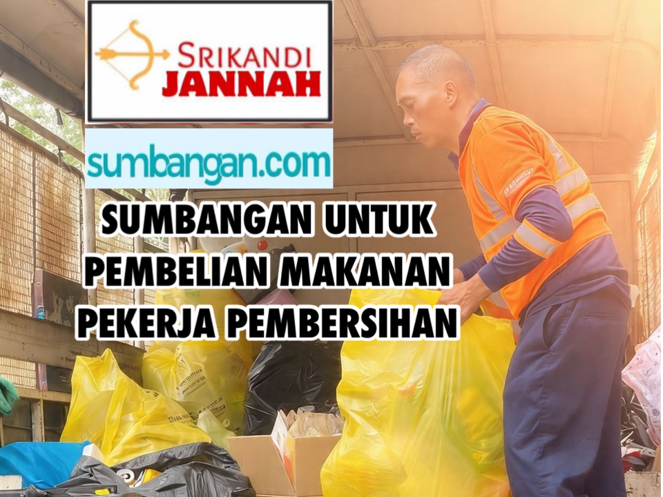 SUMBANGAN MAKANAN KEPADA PEKERJA PEMBERSIHAN