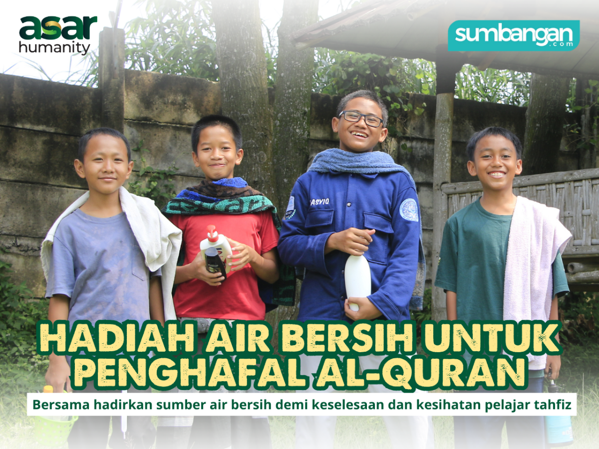 SEDEKAH BINA TELAGA AIR BAGI PENGHAFAL QURAN